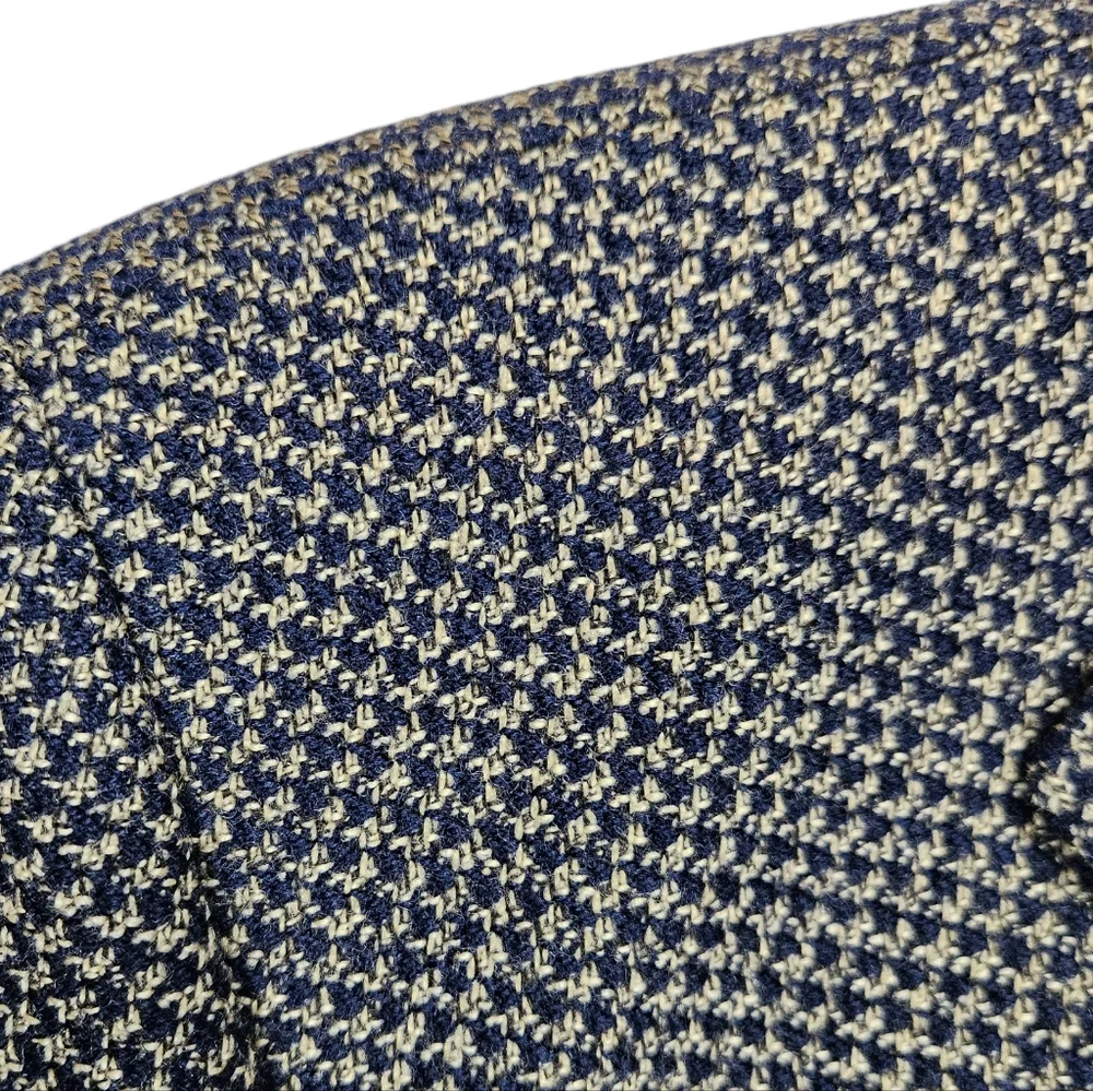 Hugo Boss Houndstooth Plaid Einstein Blazer Sport Coat Size 40R Lambswool Jacket